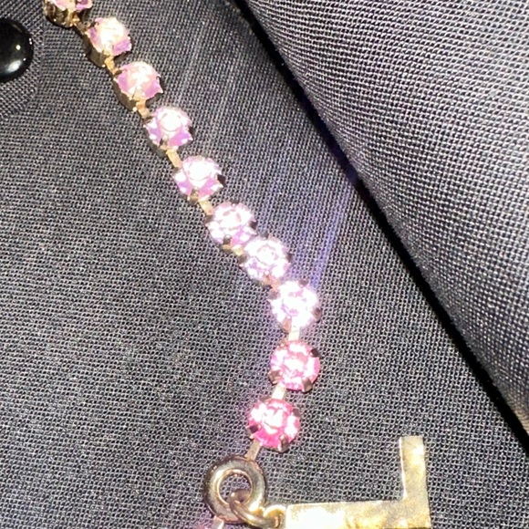 CHANEL Gold Necklace with Pink and Purple Accents NEW - Picture 5 of 9